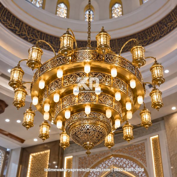 Lampu Gantung Antik Kuningan untuk Masjid
