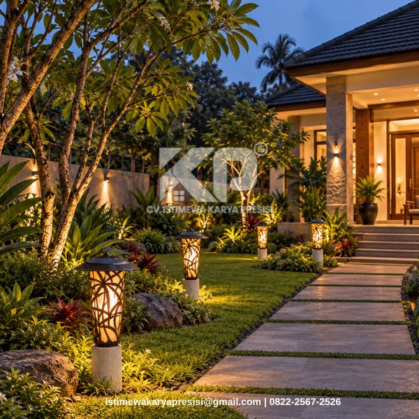 Lampu Taman Besi Cor Handmade
