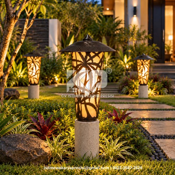 Lampu Taman Besi Cor Handmade