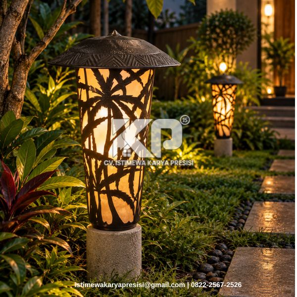 Lampu Taman Besi Cor Handmade