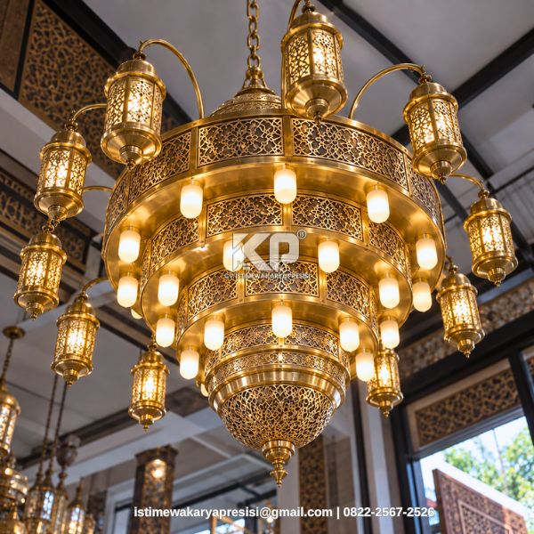 Lampu Gantung Antik Kuningan untuk Masjid